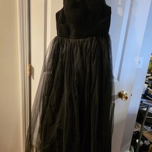 Elegant Black Tulle Girls' Dress